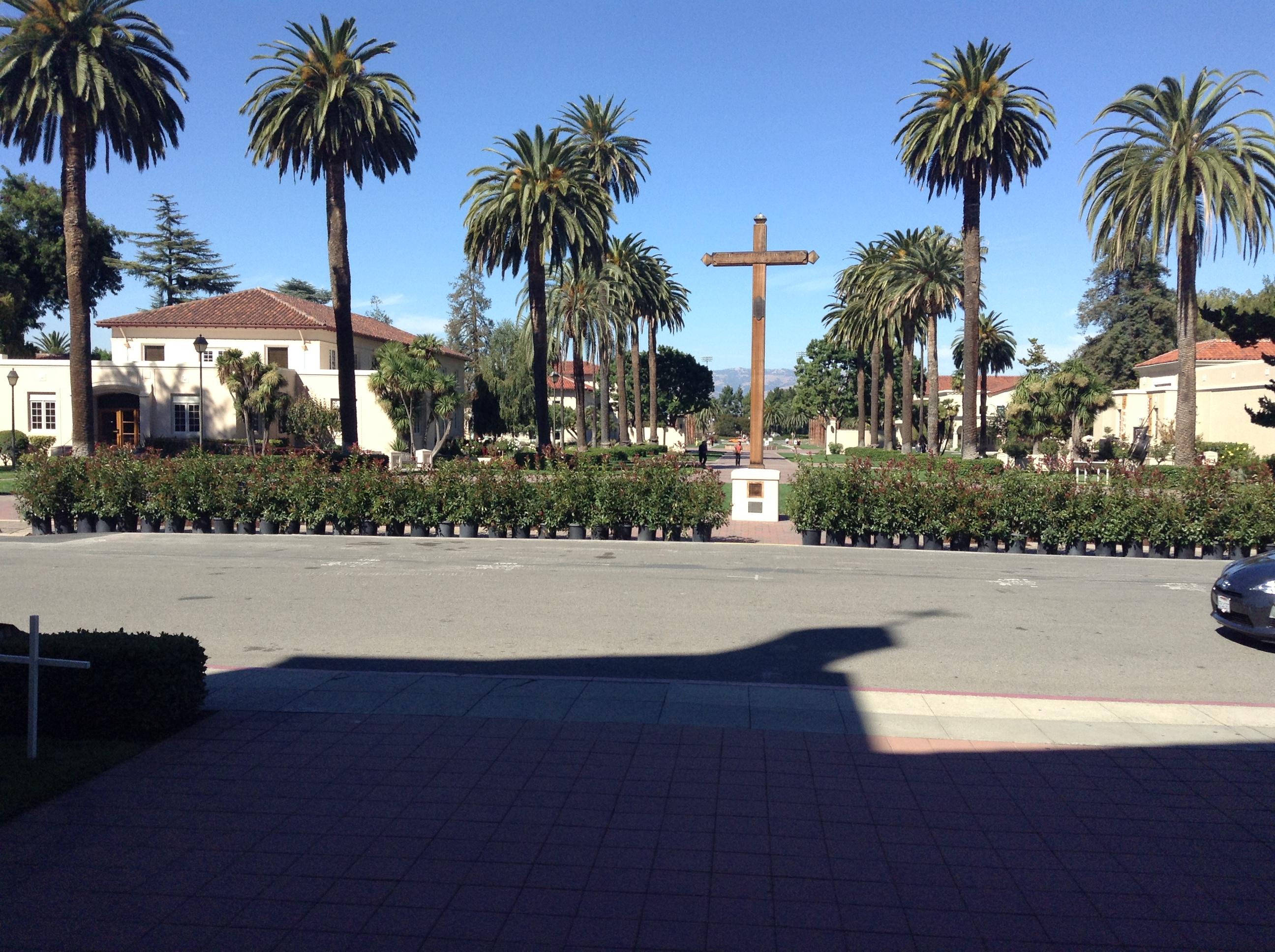 Santa Clara University Chapel Outside Court Yard